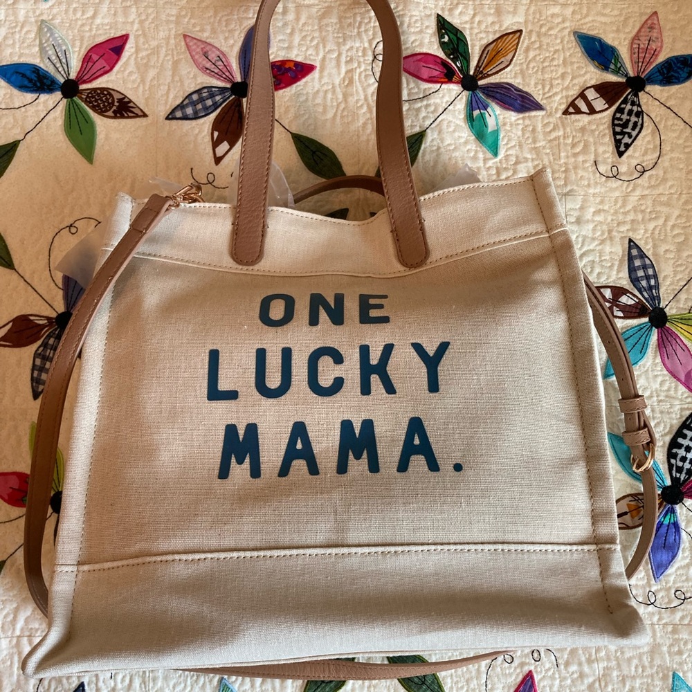 NWT LC One Lucky Mama market tote.